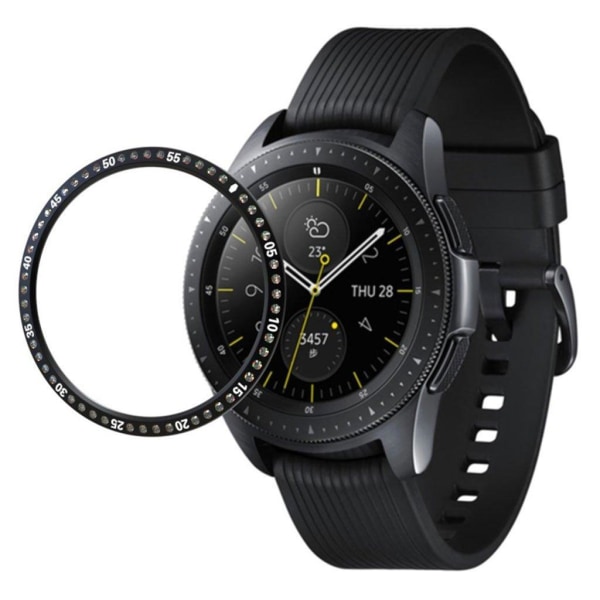 Samsung Galaxy Watch (42mm) kristalli alumiiniseos kehys - Musta Black