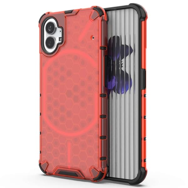 Bofink Honeycomb Nothing Phone (1) Etui - Rød Red