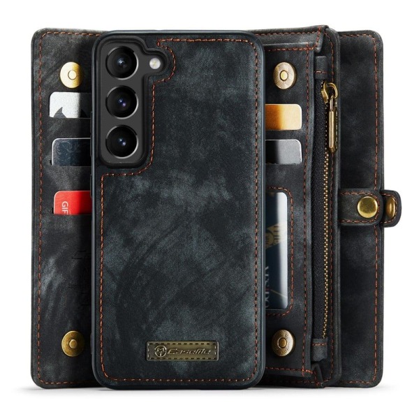 CaseMe Samsung Galaxy S23 Plus Pung med Lynlås - Sort Black