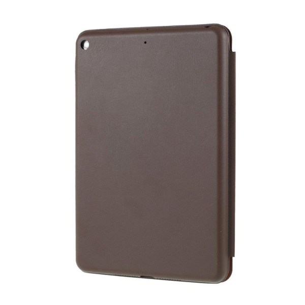 iPad Mini (2019) tri-fold leather flip case - Coffee Brown