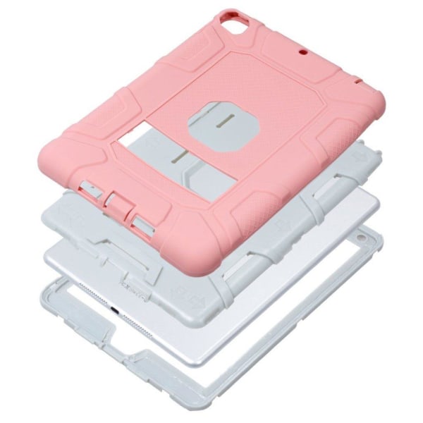 iPad (2018) lujatekoinen suojakuori - Harmaa, pinkki Multicolor