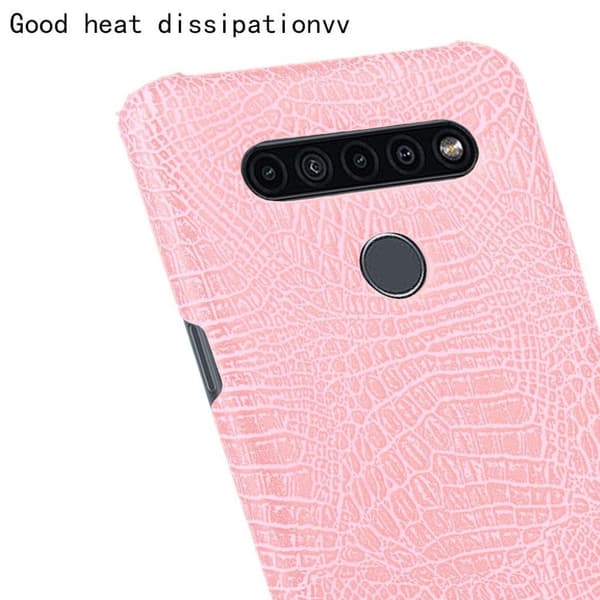 Croco LG K41S deksel - Rosa Pink