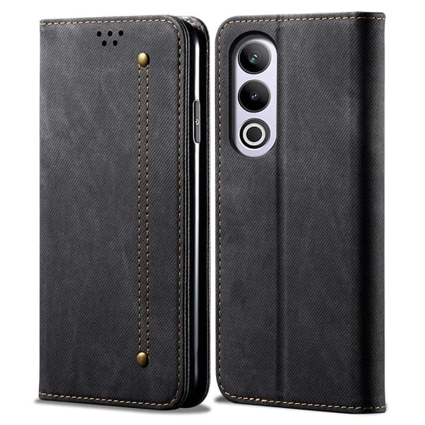 Jeans OnePlus Nord CE4 / OnePlus Ace 3V flip etui - Sort Black