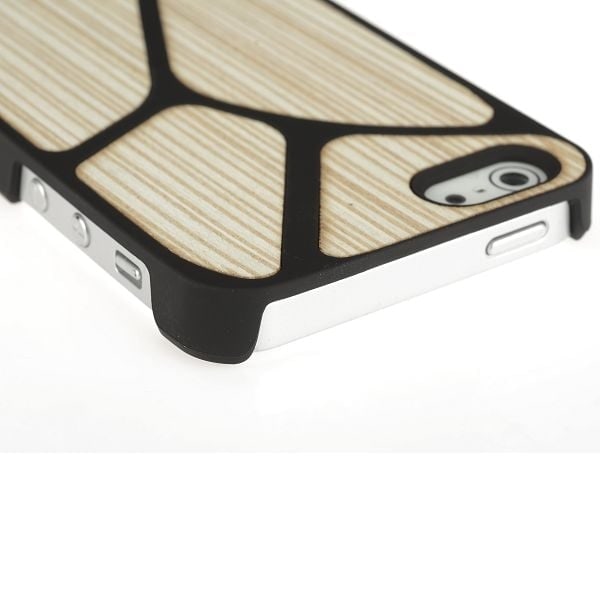 Jive (Vit / Gula Ränder) iPhone 5 Skal Guld