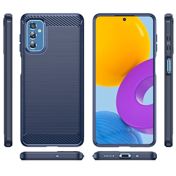 Carbon Flex Etui Samsung Galaxy M52 5G - Blå Blue