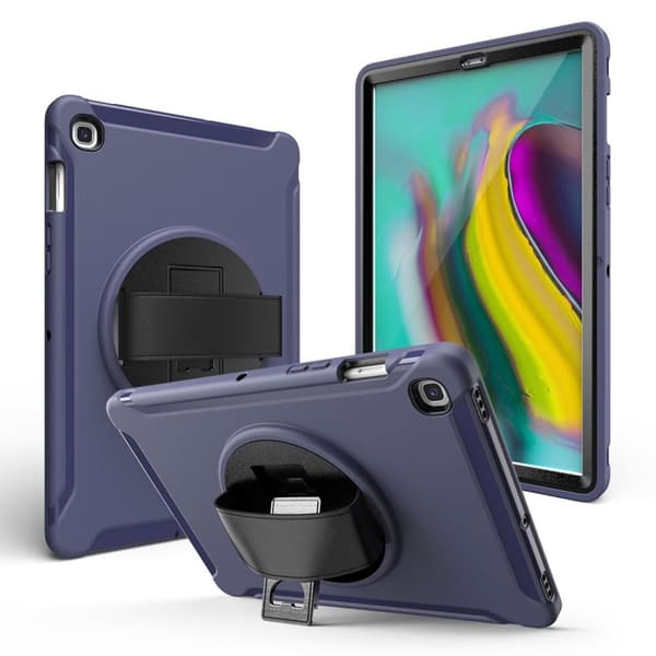 Samsung Galaxy Tab S5E 360 sving holdbar etui - Dark Blue Blue