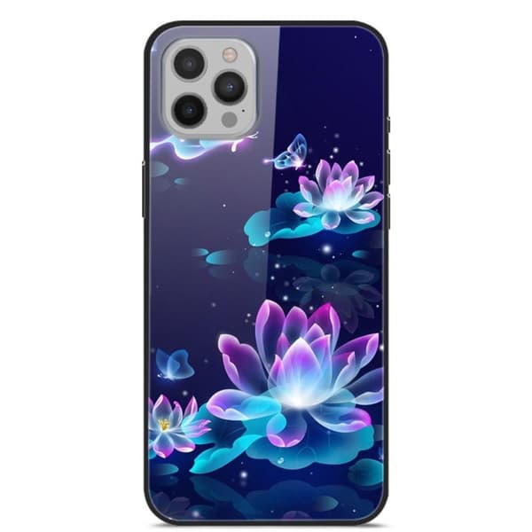 Fantasy iPhone 12 Pro Max cover - Lotusblomst Blue