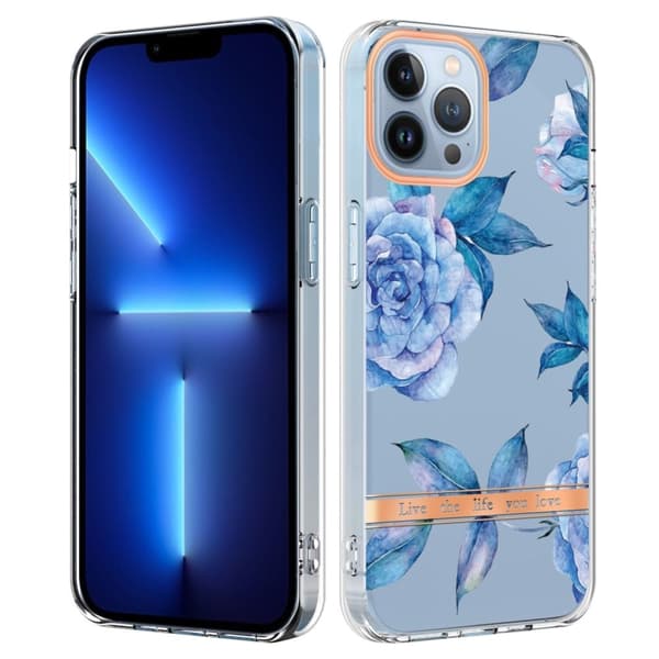Super Slim og Slitesterk Softcover til iPhone 14 Pro - Hc003 Blå Pion Blue