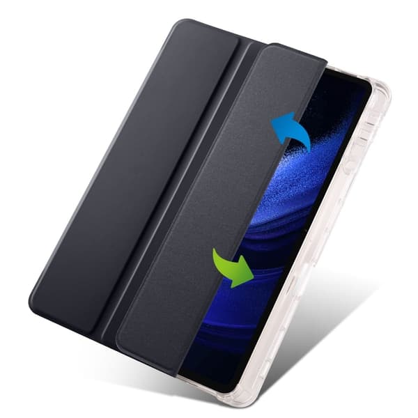 Tri-fold skinnstativveske for Xiaomi Pad 6 / 6 Pro - Svart Black