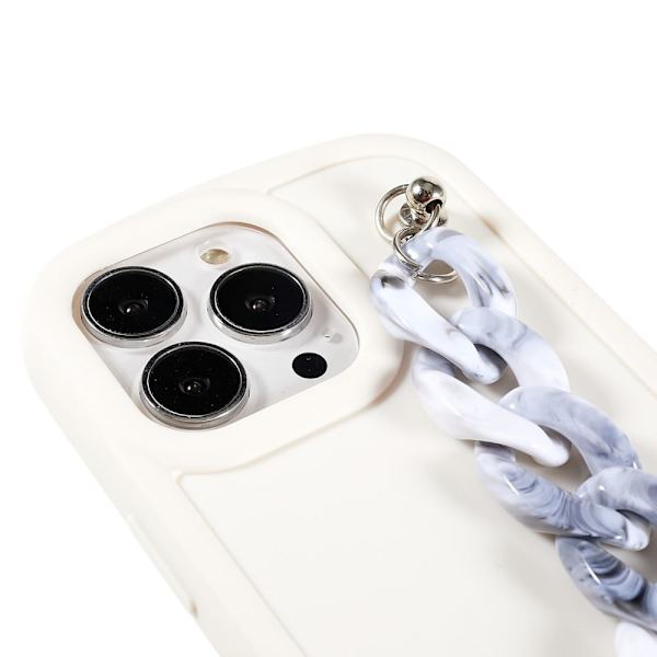 Marmordesign iPhone 13 Pro Max deksel - Grå / Hvit Marmorkjede White