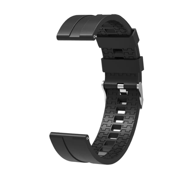 Fashion silikone urrem til Haylou Solar - sort Black