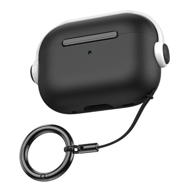 AirPods Pro 2 dual color headset style case with strap - Black / Black