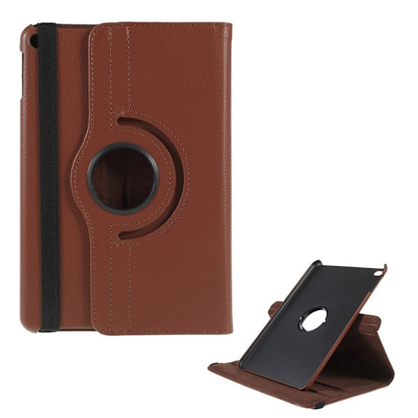 iPad Mini (2019) litchi læder etui - Brun Brown