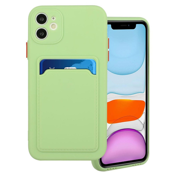 Kortholdercover til iPhone 12 - Lysegrøn Green