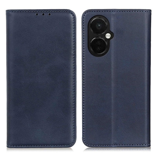 Lompakko-style Aitoa Nahkaa Läppäkotelo For OnePlus Nord CE 3 - Sininen Blue