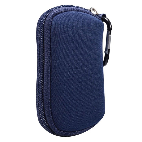 AirPods Pro portable nylon cover with carabiner - Blue Blue