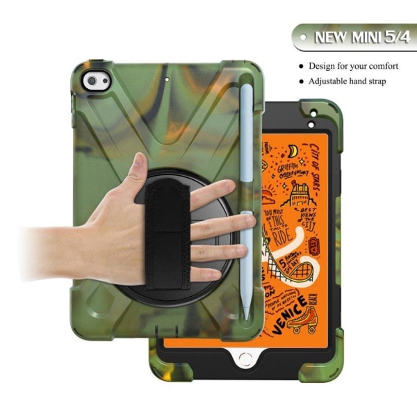 iPad Mini (2019) X-Shape 360-degree case - Camouflage Multicolor
