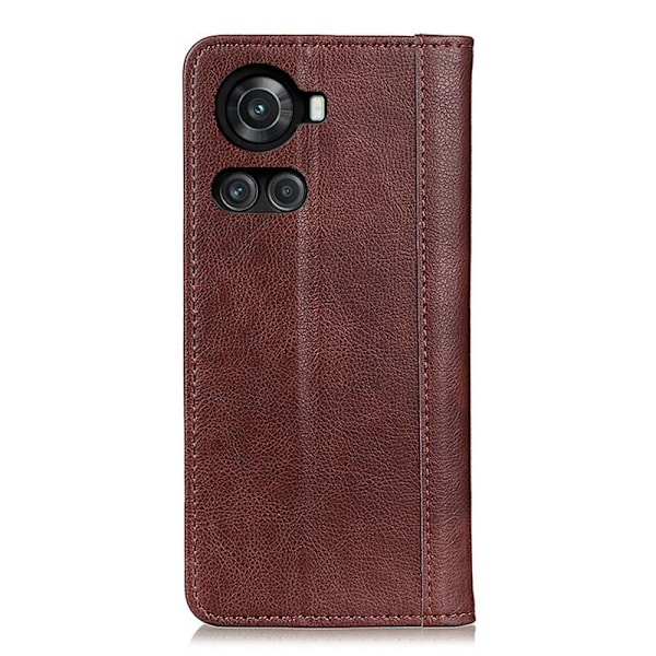 Aito nahkakotelo magneettisuljuksella OnePlus 10R / OnePlus Ace - Ruskea Brown