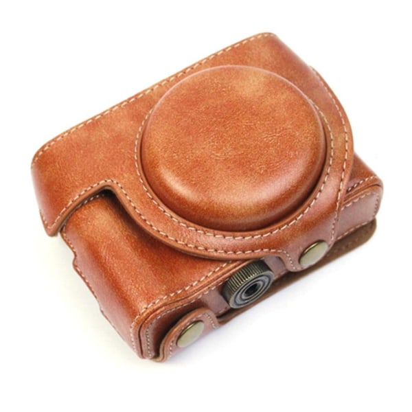 Sony ZV-1 vintage leather case - Brown Brun