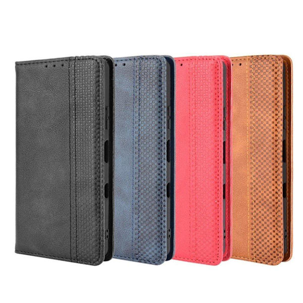 Bofink Vintage läder Sony Xperia 10 III fodral - Svart Svart