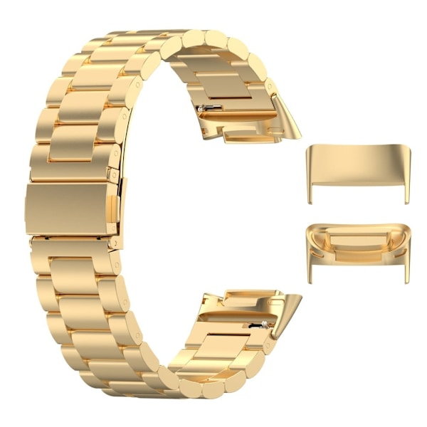 1 par Fitbit Charge 5 metallkontakt som ersättning för klockarmband - Guld Guld