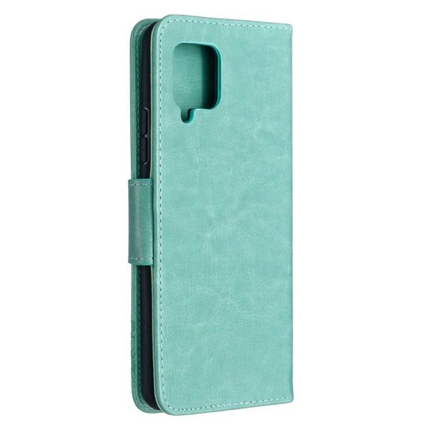 Butterfly Samsung Galaxy A42 5g Flip Etui - Cyan Green