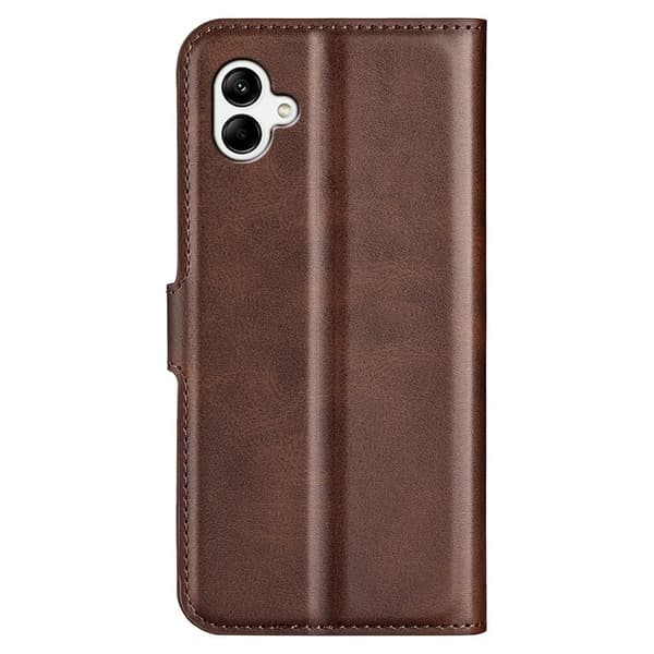 Læderetui med Pung til Samsung Galaxy A04 - Brun Brown
