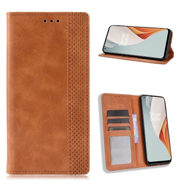 Bofink Vintage OnePlus Nord N100 læder etui - brun Brown