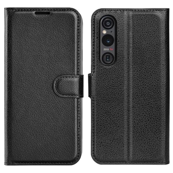 Classic Sony Xperia 1 VI flip kuoret - Musta Black