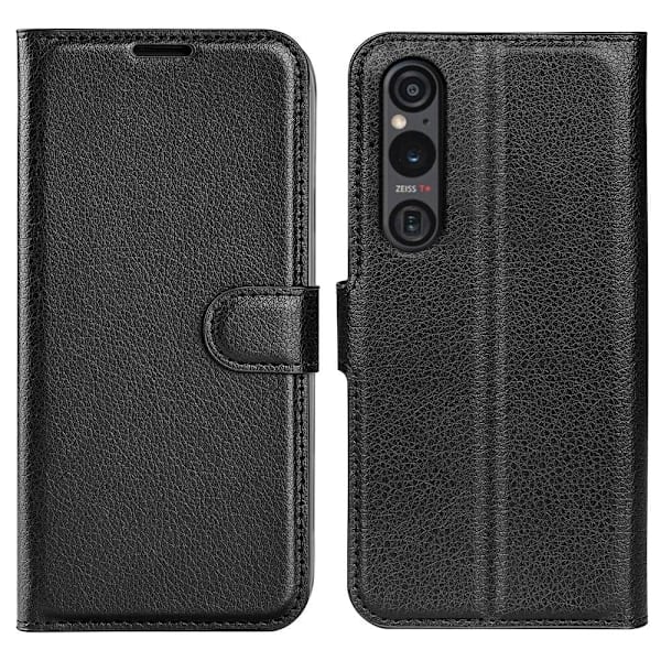 Klassisk Sony Xperia 1 VI flip etui - Sort Black