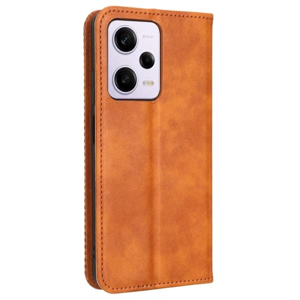 Bofink Vintage Xiaomi Redmi Note 12 Pro Læretui - Brun Brown