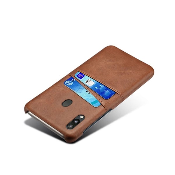 Dual Card Samsung Galaxy M20 deksel - Brun Brown