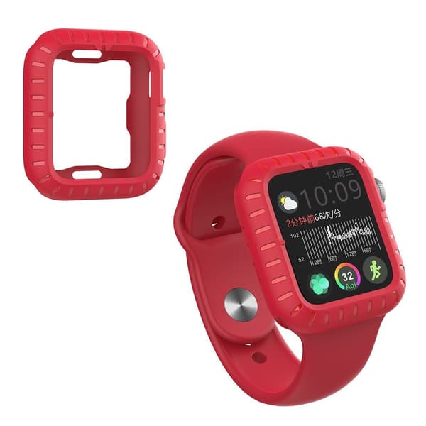 Apple Watch Series 5 40 mm silikonram - Röd Röd