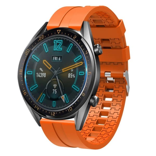 22mm Huawei Watch GT silikone Urrem - Orange Orange