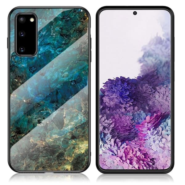 Fantasy Marble Samsung Galaxy S20 cover - Smaragd Green