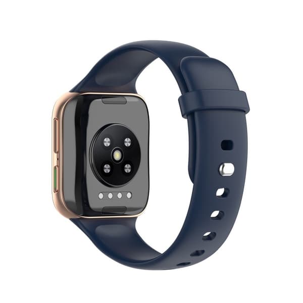 Oppo Watch (46 mm) enkelt silikonarmbånd - Midnattsblå Blue