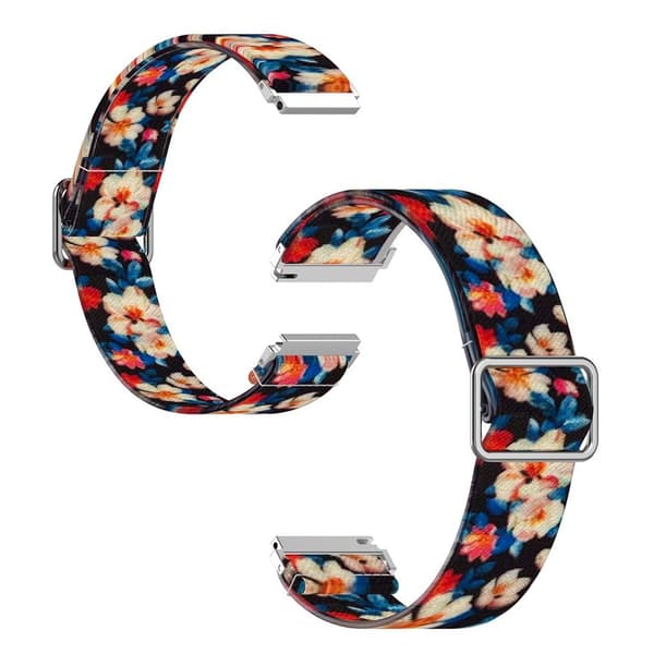22mm Universal viileä kuvio kellonauha - Elegantti Kukka Kuviot Multicolor