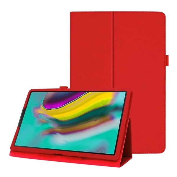 Samsung Galaxy Tab A 10.1 (2019) litchi leather case - Red Röd