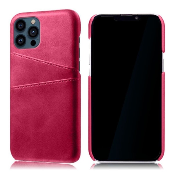 Dual Card Suojakotelo iPhone 13 Pro - Rose Pink