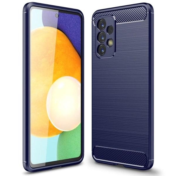 Carbon Flex Suojakotelo Samsung Galaxy A73 - Sininen Blue