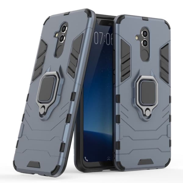 Huawei Mate 20 Lite skyddsfodral av plast och TPU - Blå Blå