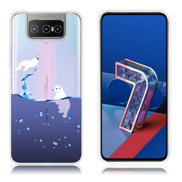 Deco Asus Zenfone 7 Pro skal - Isbjörn Vit