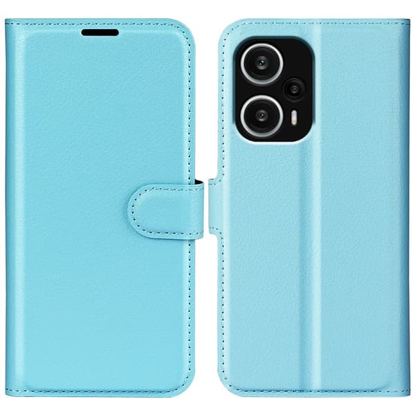 Classic Xiaomi Poco F5 / Redmi Note 12 Turbo Flippetui - Blå Blue