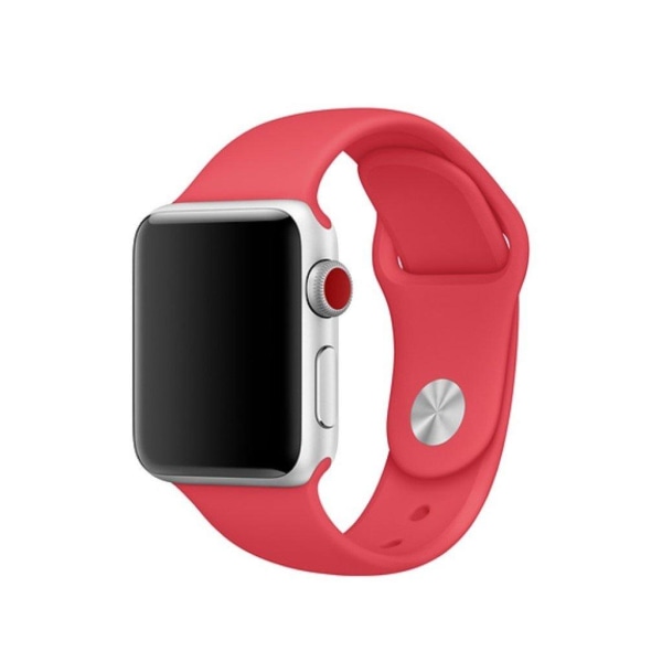 Apple Watch Series 4 40mm silikoninen kellonauha - Vaaleanpunainen Red