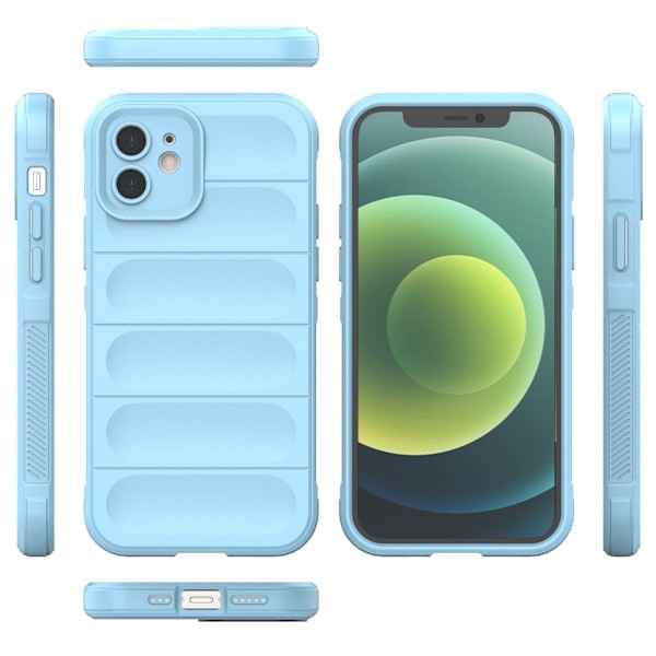 Mjukt greppformat iPhone 12 skal - Lila Lila