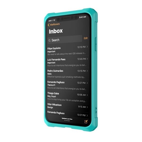 iPhone Xr silikoonimuovinen takasuoja kuori synteetti nahaka lompakolla missä magneetti - Cyaani Green