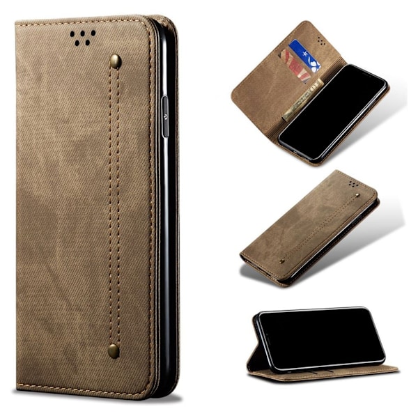 Jeans Samsung Galaxy A10s etui - Khaki Beige