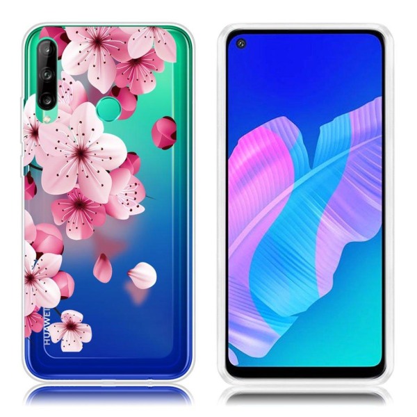 Deco Huawei P40 Lite E Cover - Blomst Pink