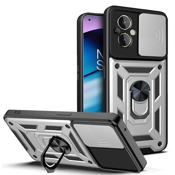 Bofink Combat OnePlus Nord N20 5G skal - Silver/Grå Silvergrå