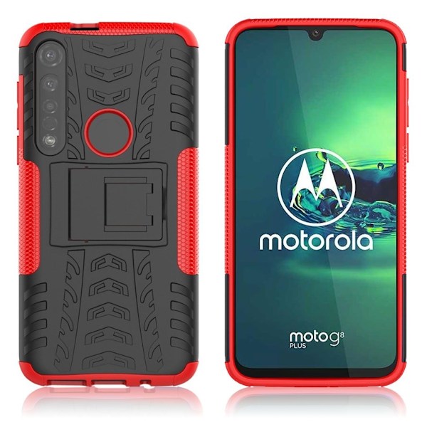Offroad kuoret - Motorola Moto G8 Plus - Punainen Red